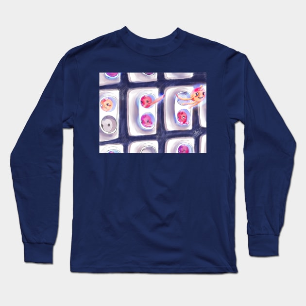 Population of sockets Long Sleeve T-Shirt by vo_yuva